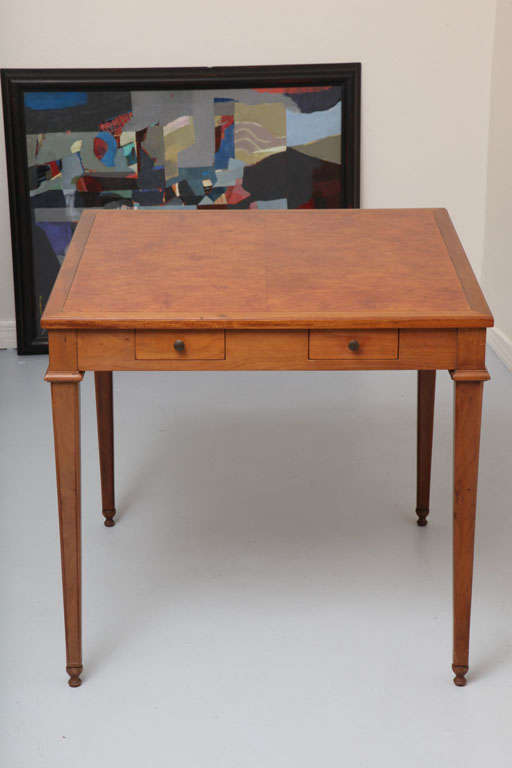Baker Burlwood Game Table at 1stDibs