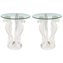 Pair of Seahorse Side Tables