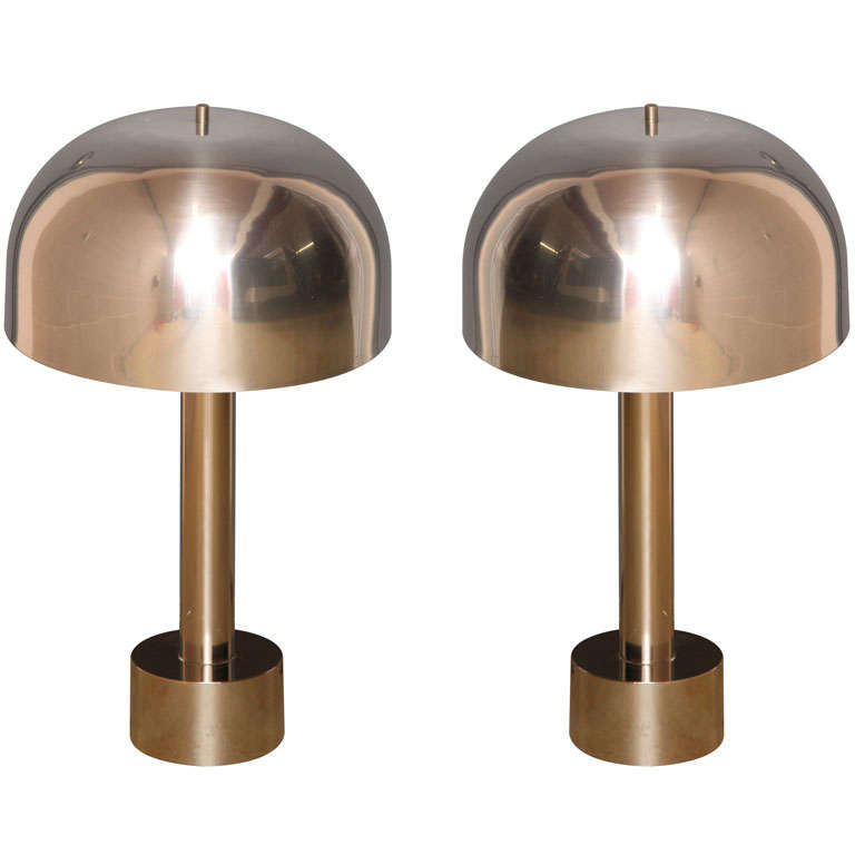 Chrome Table Lamps by Laurel