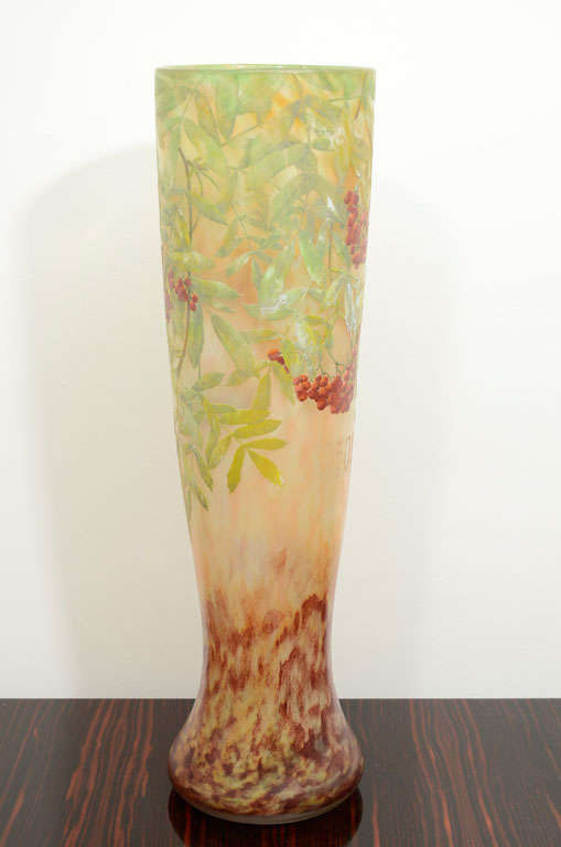Vetro artistico Vaso di Daum Nancy in vendita