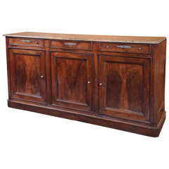 Antique French Walnut Three Door Enfilade