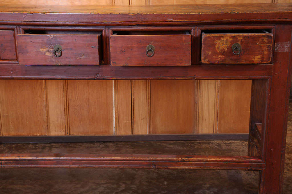 Antique Six Drawer Sofa Table at 1stdibs
