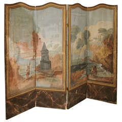 French Painted Screen