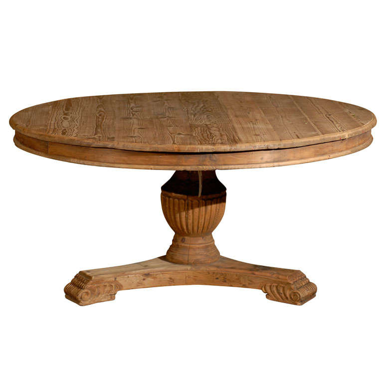 Pine Pedestal Table