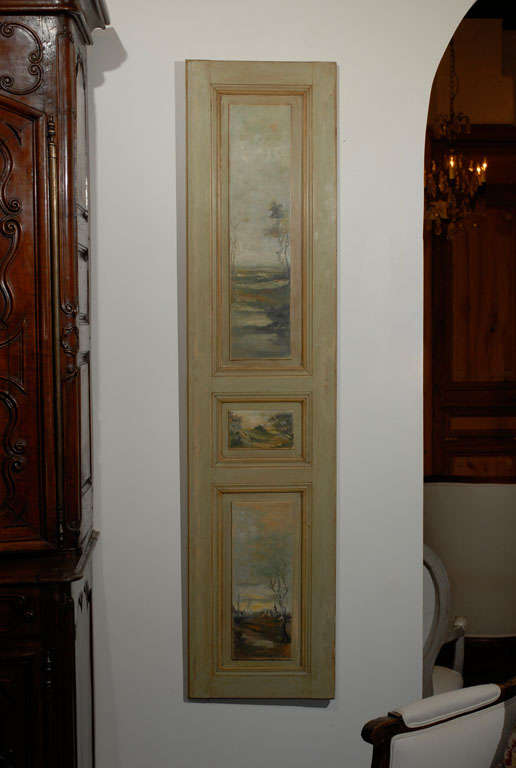 Pair of Painted French Panels 2