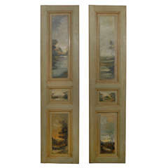 Pair of Painted French Panels