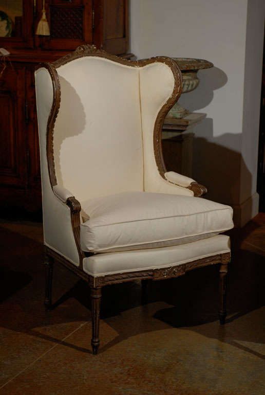 french wingback chair