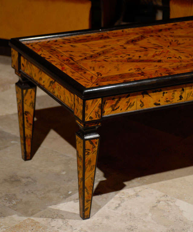 Hand Painted Coffee Table at 1stdibs