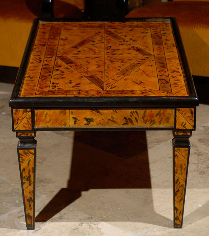 Hand Painted Coffee Table at 1stDibs