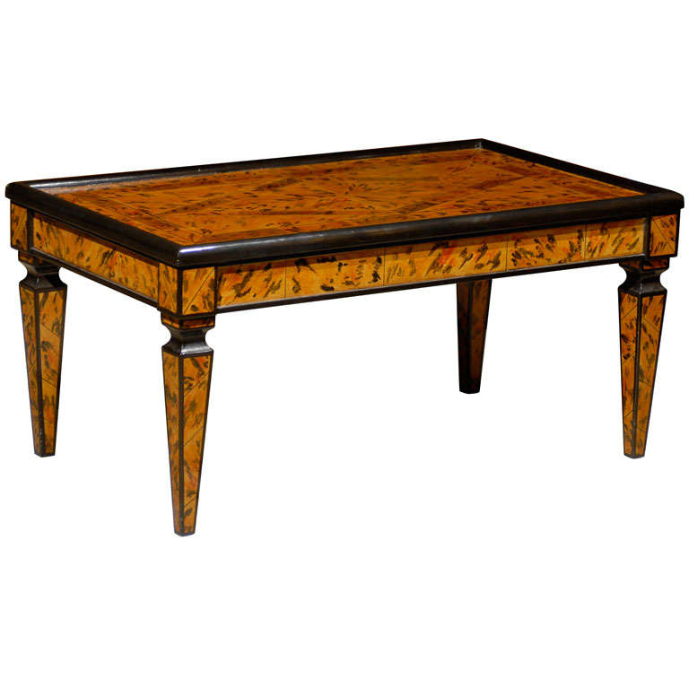 Hand Painted Coffee Table at 1stDibs