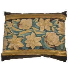 Maison Maison Antique Floral Tapestry Fragment Pillow