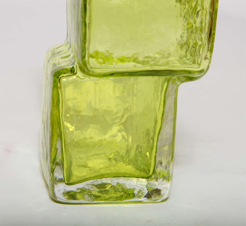 Glass Drunken Bricklayer Vases by Geoffrey Baxter