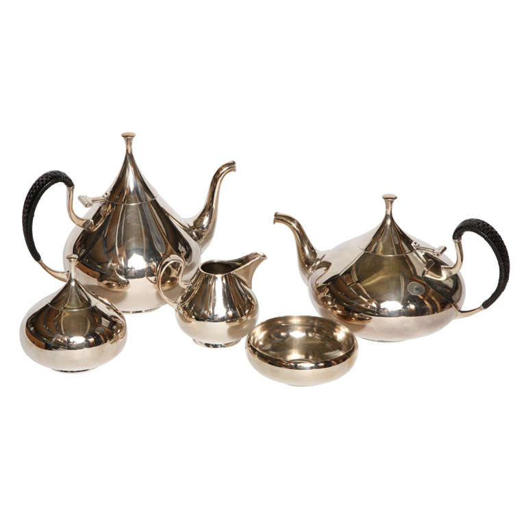 Dimension Tea and Coffee Service Set for Reed & Barton For Sale