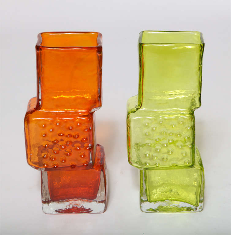 Drunken Bricklayer Vases by Geoffrey Baxter at 1stDibs
