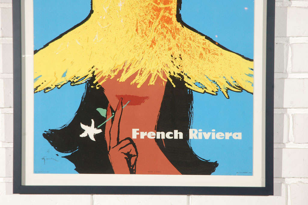air france french riviera poster