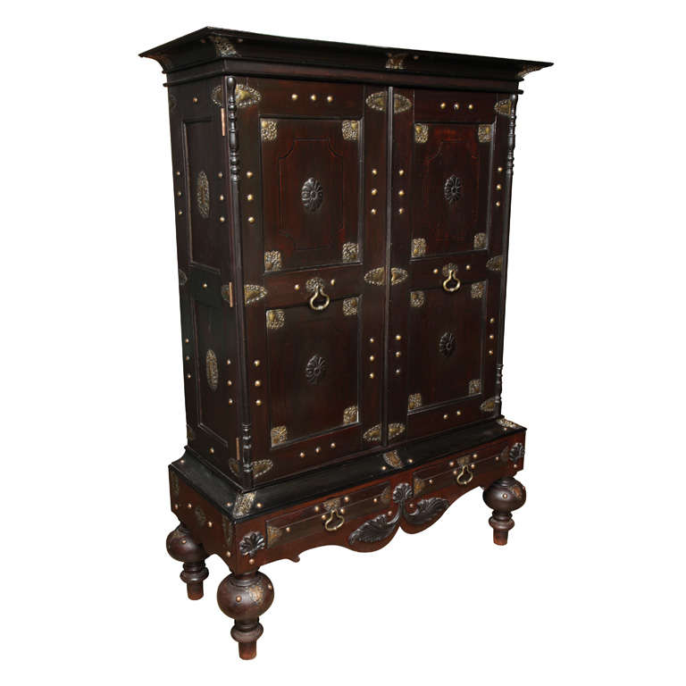 Tall with Brass Trim at 1stdibs