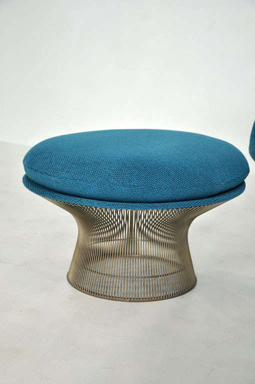 Warren Platner, Pair of Lounge Chairs with Ottomans In Excellent Condition In Chicago, IL