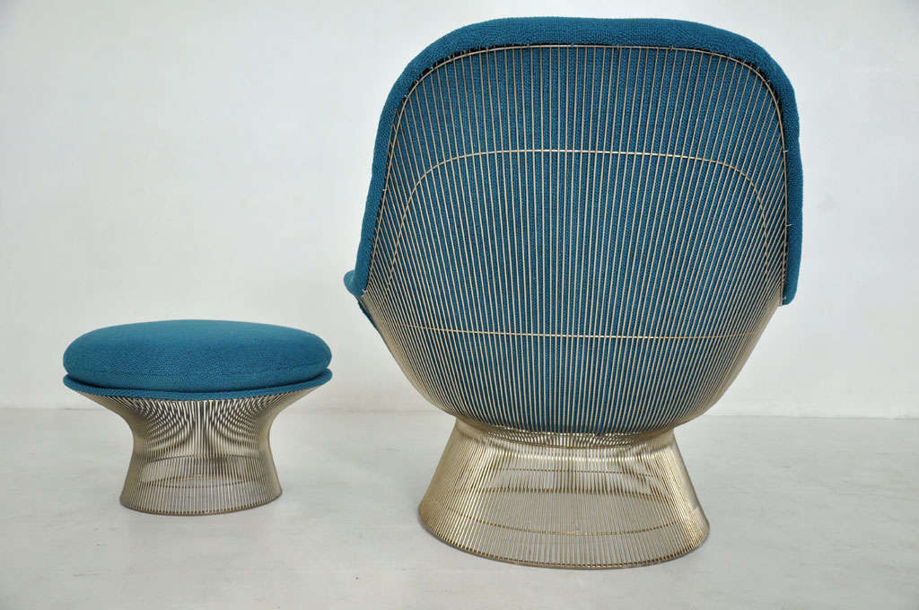 Warren Platner, Pair of Lounge Chairs with Ottomans 1