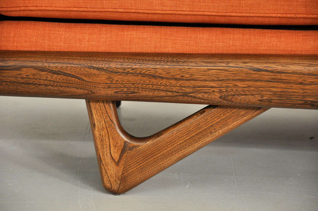 Wood Adrian Pearsall Boomerang Sofa