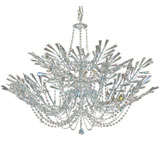 Italian Glass Cut Chandelier