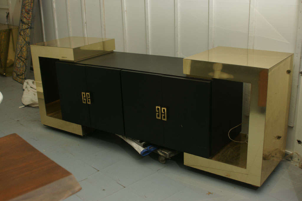 Brass Chinoise Buffet w/ light