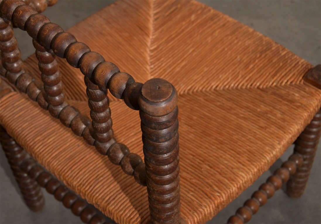 Coin de Feu French Corner Fireplace Chair For Sale 1