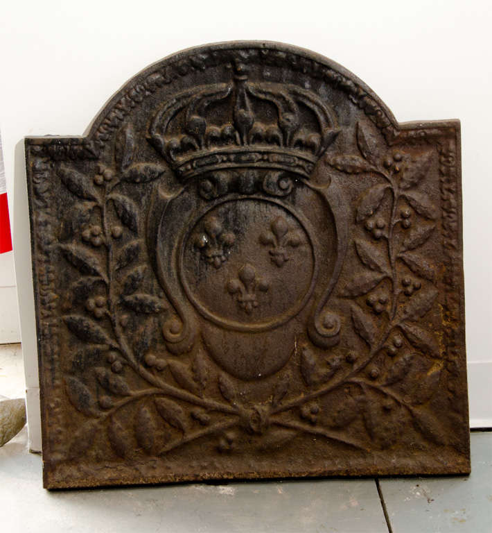 Fleur de Lys Fireplace back from France
