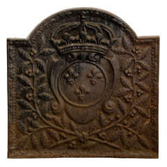 Fleur de Lys Fireplace back from France