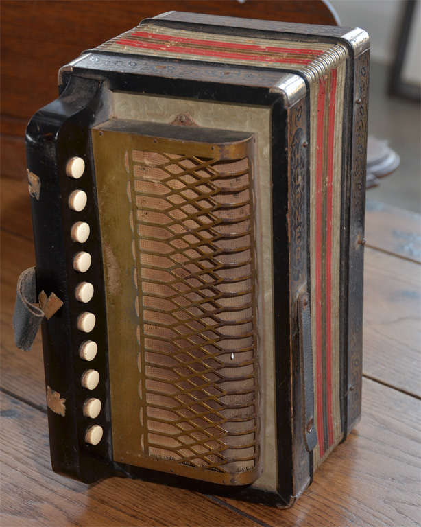 Antique French Accordion For Sale at 1stDibs