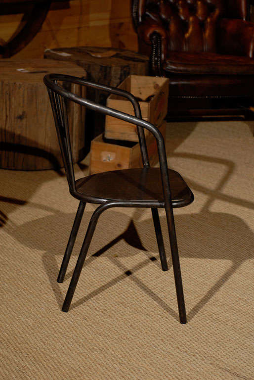 Metal Surpil French Bistro Chair after Restoration