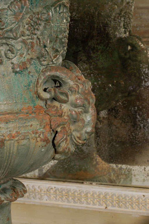 Iron Painted Medici Urn