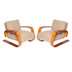 Pair of Alvar Aalto Lounge Chairs