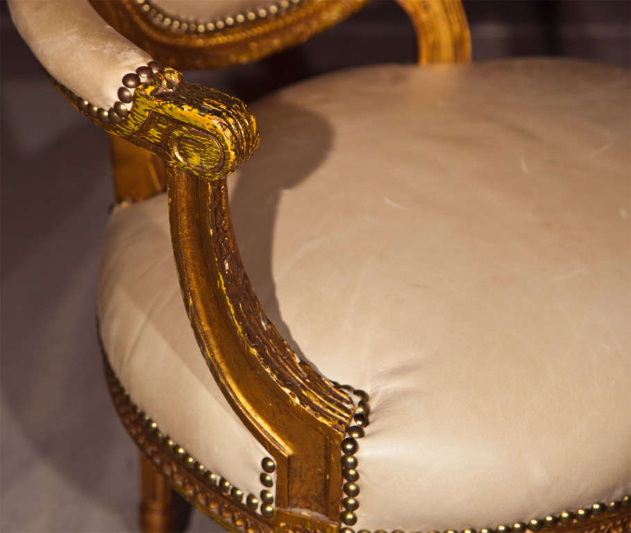 Mid-20th Century Pair of French Louis XIV Armchairs by Maison Jansen