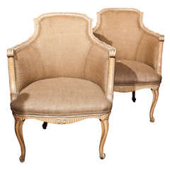 Pair of French Bergeres by Maison Jansen
