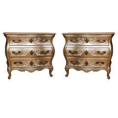 Pair of Silver-gilt
Painted Chests of Drawers Pair of Silver-gilt
Painted Chests of Drawers