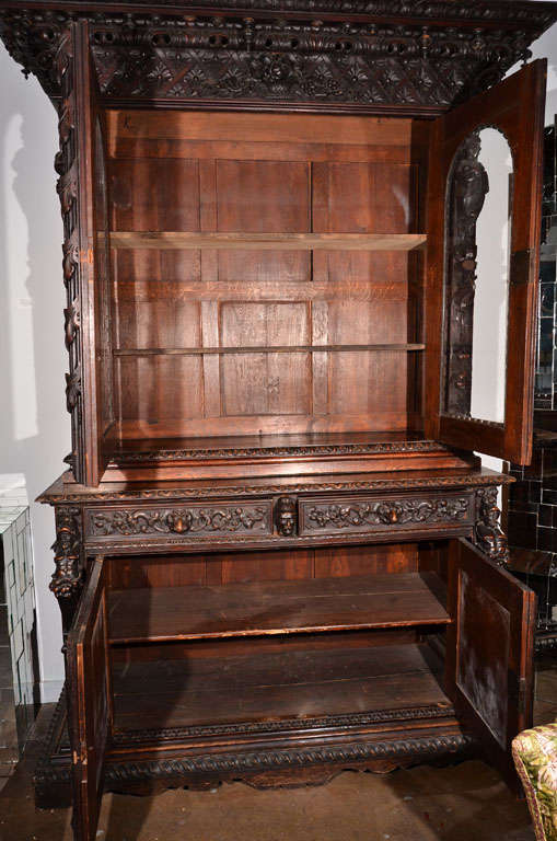19th Century Hunt Cupboard For Sale