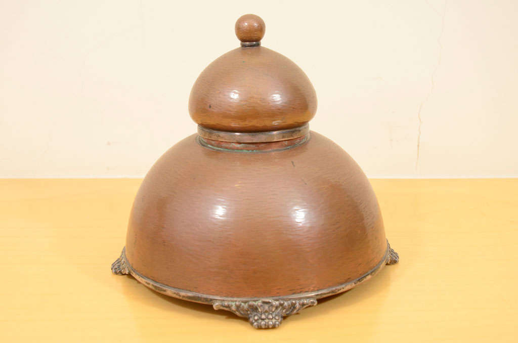 Tiffany & Co. Sterling & Mixed Metal Inkwell