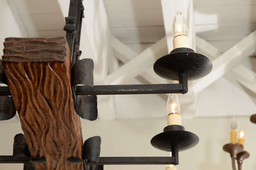 Mid-20th Century 6-Light Rectangular Fixture