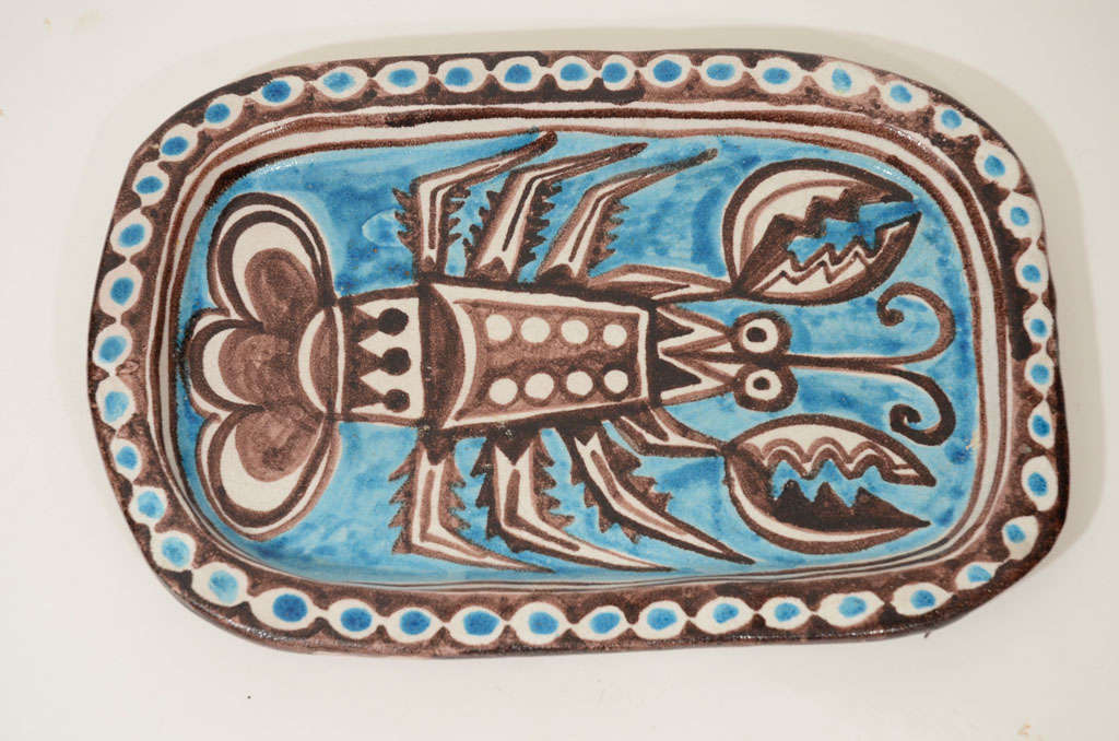 Ceramic Crustacean Platter