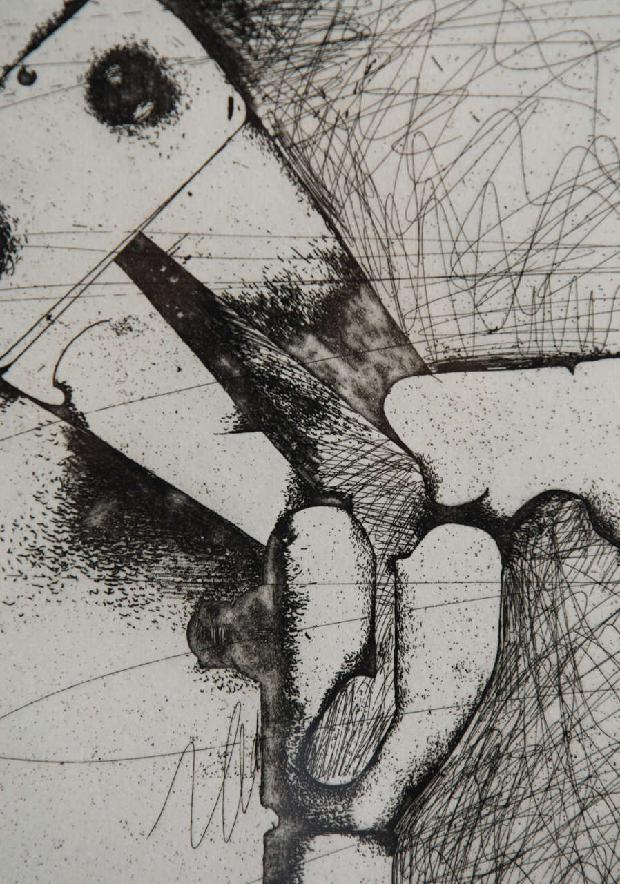 Bolt Cutters Etching by Jim Dine In Good Condition In Henley-on Thames, Oxfordshire