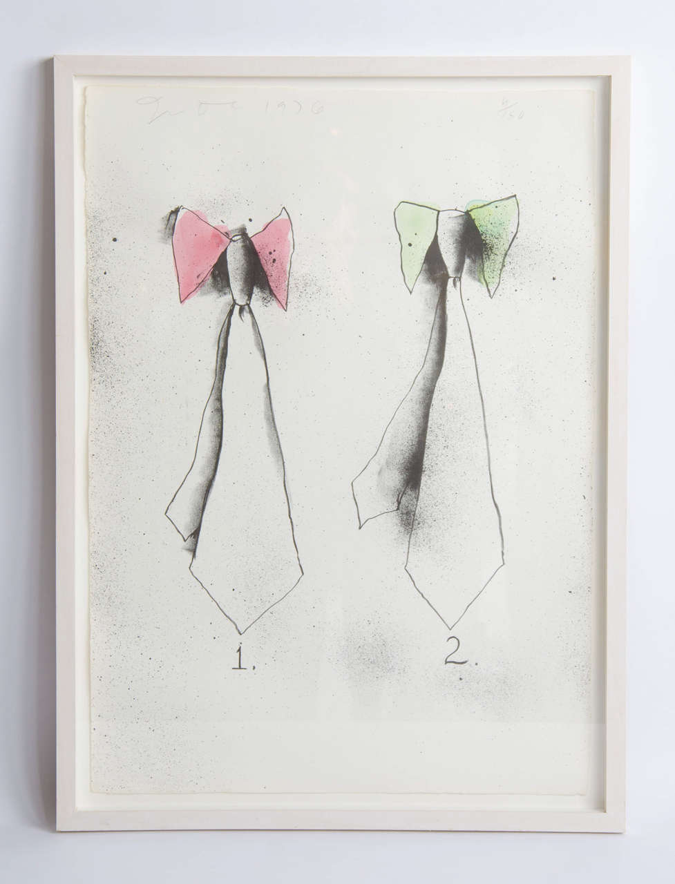 Jim Dine (b.1935) 'Ties',1970, ed 4 of 150, Lithograph, signed 79 x 56 cm.