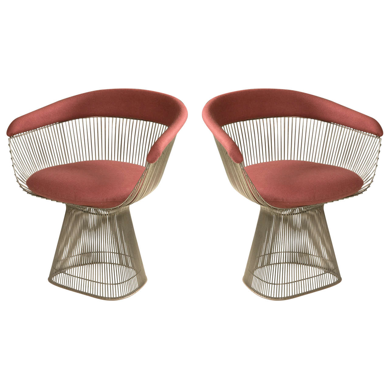 1970's Pair of planter chairs by Warren Platner