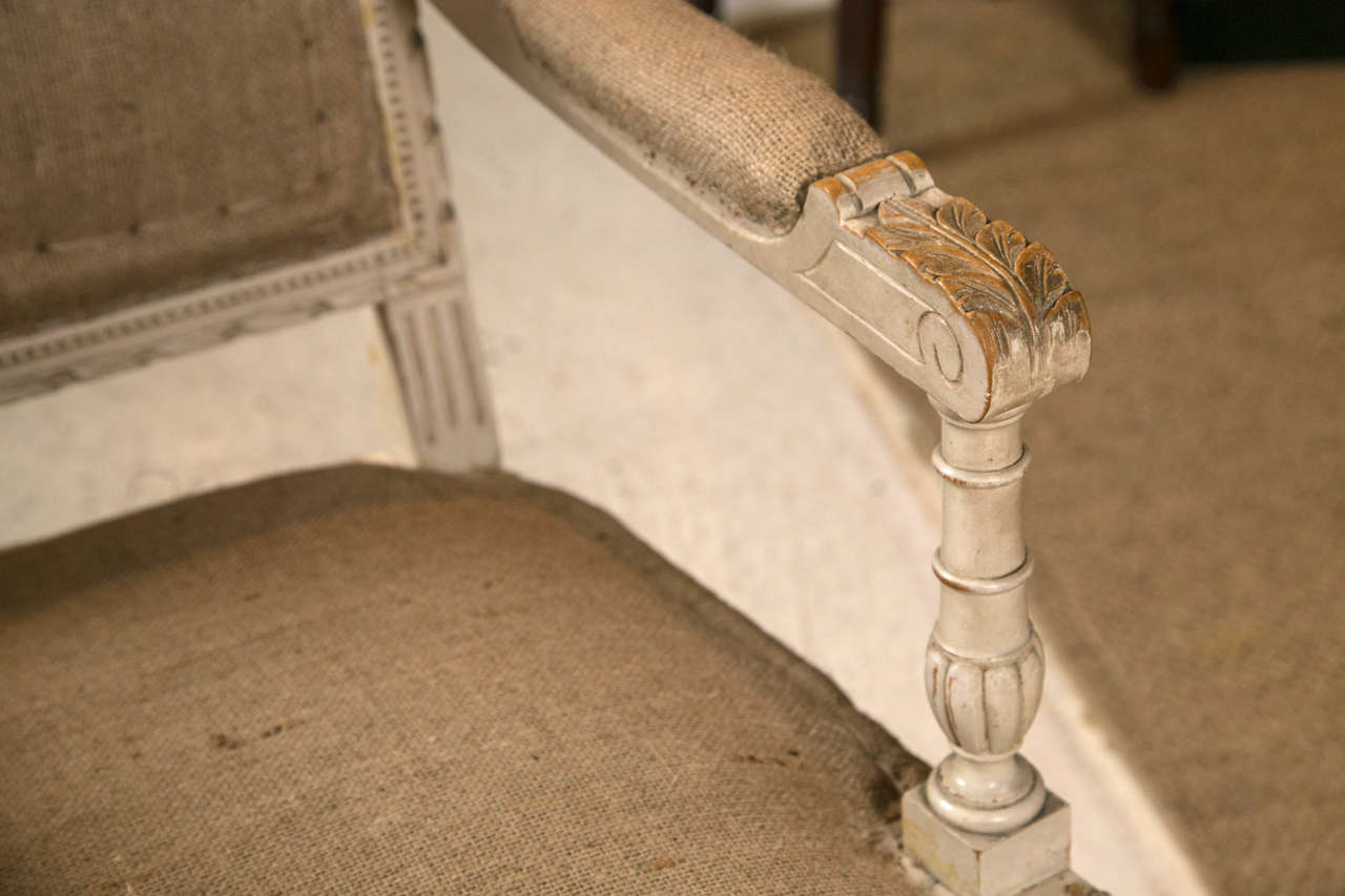 Pair of Good Size French Arm Chairs In Excellent Condition For Sale In Bridport, CT