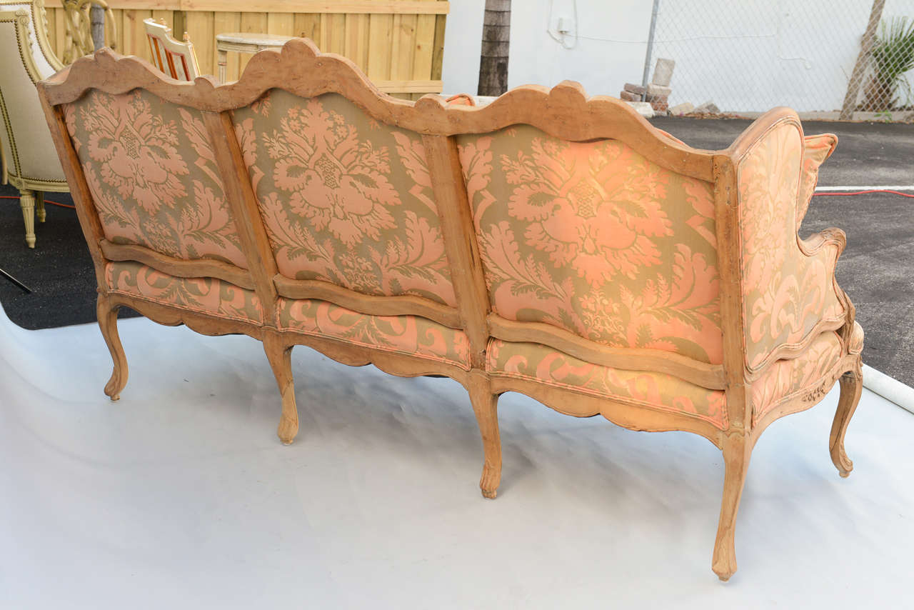19th Century Fortuny Upholstered Louis XV Sofa 1