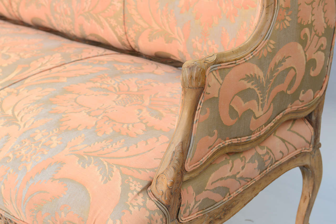 19th Century Fortuny Upholstered Louis XV Sofa 3