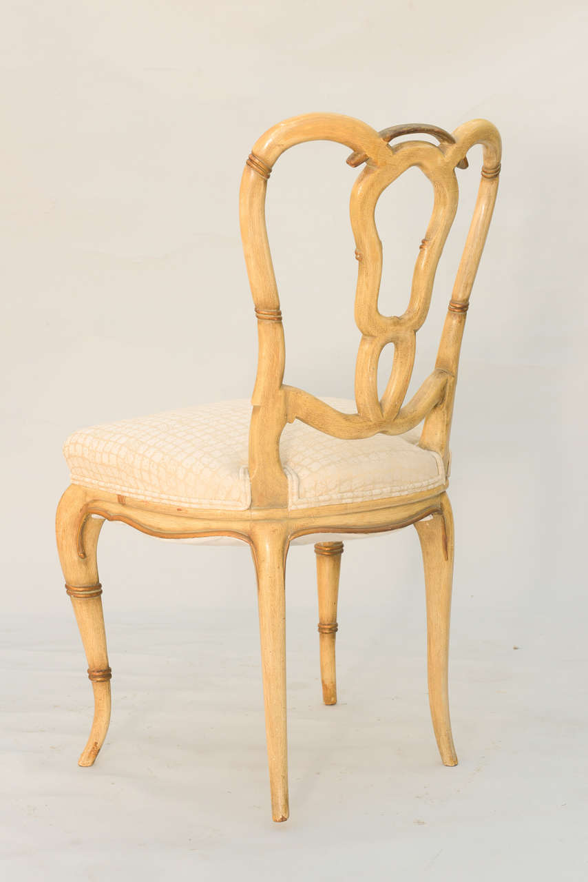 Set of Four Faux Bamboo Chairs 1