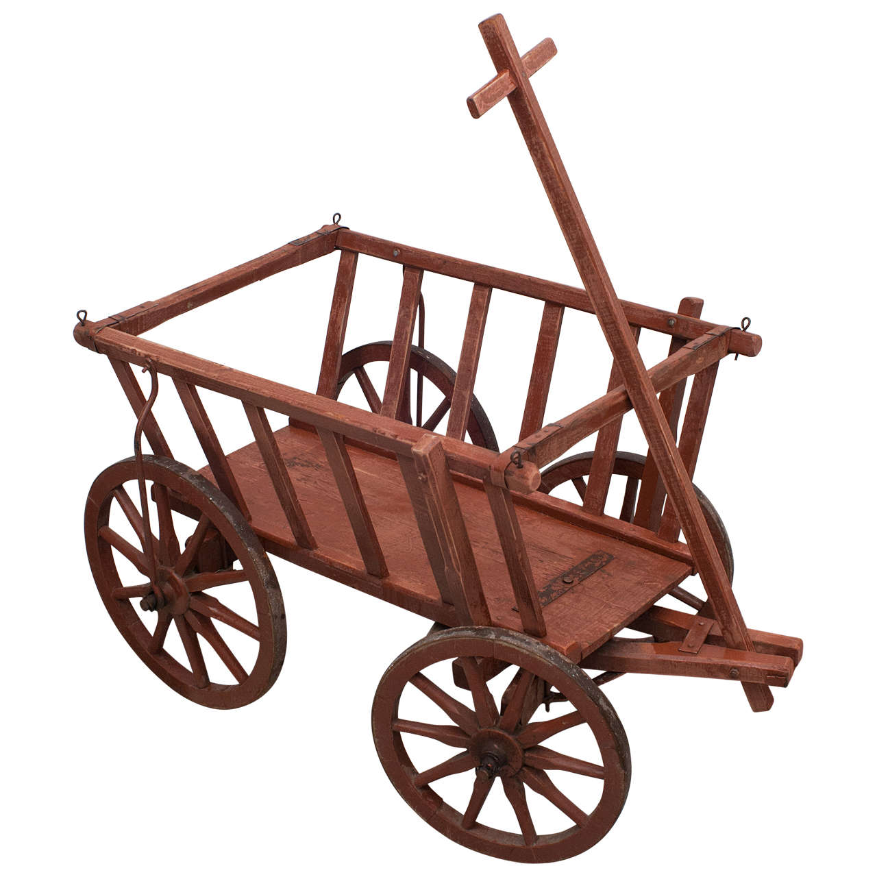 Pine and Beechwood Goat Cart