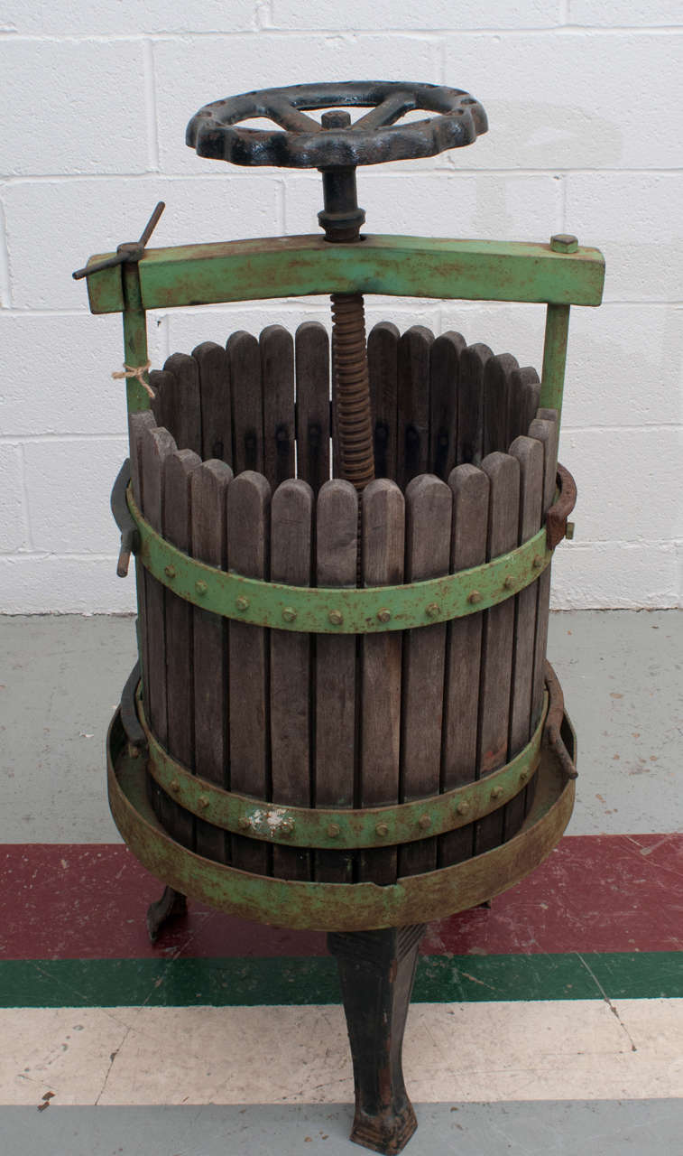 A wine press in working order from Eger, Hungary, home of the famous 