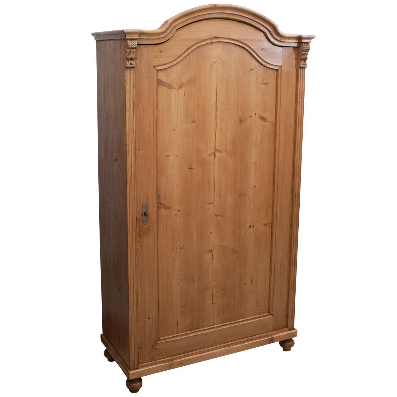 SingleDoor Pine Armoire at 1stDibs