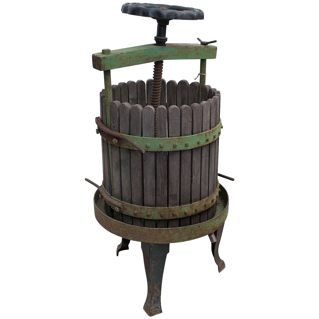 Antique Wooden Grape/Wine Press at 1stdibs